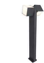 Vabalt seisev välisvalgusti Lutec Cuba, 7193801118, 2x11.5W, LED, IP54, antratsiit, 11 cm x 75 cm