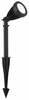 Maasse torgatav välisvalgusti Searchlight Spikey II, 12W, LED, IP54, 8 x 25 cm, must