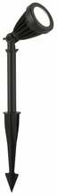Maasse torgatav välisvalgusti Searchlight Spikey II, 12W, LED, IP54, 8 x 25 cm, must