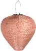 Välitingimustesse mõeldud LED-latern House Nordic Greatham, roosa, 30 cm, laetav