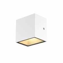 Õue seinavalgusti SLV Sitra S, 6.2 W, 3000/4000 K, IP44, 11.8 x 11 cm, valge