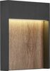 Õue seinavalgusti SLV Flatt, 14 W, LED, IP65, 18 x 23 cm, pruun/antratsiit