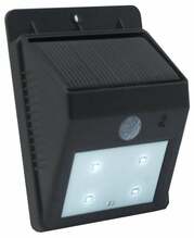 Seinalamp PowerNeed Solar SL09P, 1x0,44W, LED, IP65, must, 8,6 x 4,1 cm