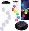 Päikesepatareiga LED aiavalgustid Lean Solar Garden Bells Balls, 70 cm, värviline