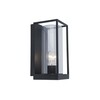 Õue seinavalgusti Lutec Flair, 40 W, E27, IP44, 12 cm x 26 cm, must