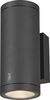 Õue seinavalgusti SLV Enola Round Up/Down M, 20 W, 3000/4000 K, IP65, antratsiit, 10 x 23 cm
