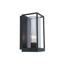 Õue seinavalgusti Lutec Flair, 40 W, E27, IP44, 12 cm x 26 cm, must