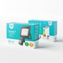 Prožektor Forever Proxim II, 10 W, 800 lm, 6000 K, IP66, must
