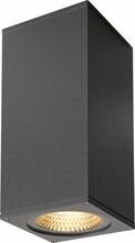 Seinalamp
SLV Big Theo Wall, 42 W, 3000 K, IP44, antratsiit, 13 cm x 27.5 cm