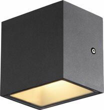 Õue seinalamp SLV Sitra S, 6,2 W, IP44, 3000/4000K, antratsiit
