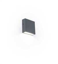 Õuevalgusti Lutec Gemini XF, 5104001118, 9.50W, LED, IP54, tumehall, 11 cm x 3.8 cm