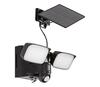 Seinalamp Rabalux Leszno 77091, 2xLED, 5W, 3,7V, IP54, must, päikesepatareiga