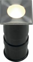 Süvistatav õue põrandavalgusti SLV Power Trail-Lite, 1 W, 3000 K, IP67, 4.7 x 6.7 cm, hõbedane