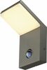 Õue seinalamp SLV Ordi, 9 W, LED, IP44, 10 x 16.5 cm, sensoriga, antratsiit