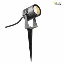 LED maasse torgatav välisvalgusti SLV Spike, 6 W, 3000 K, IP55, 8 x 10 cm, antratsiit