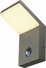 Õue seinalamp SLV Ordi, 9 W, LED, IP44, 10 x 16.5 cm, sensoriga, antratsiit