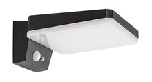 Seinalamp Rabalux Lasset 77078, LED, 4,4W, 3,7V, IP54, must, päikesepatareiga