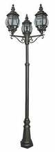 Vabalt seisev välisvalgusti Searchlight Bel Aire 7173-3, 60W, E27, IP54, must, 56 cm x 220 cm