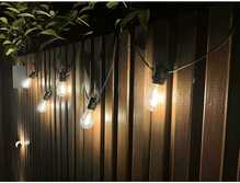 Väligirland Saska Garden PARTY LIGHT, 10 LED, 10 pirni, 8 m, 230V, must