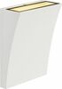 Õue seinavalgusti SLV Delwa Wide, 10 W, 3000 K, IP44, 14 x 18 cm, valge