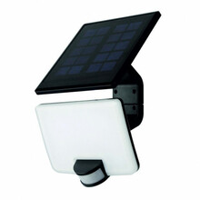 LED prožektor Tope VISTA, 10 W, must, päikesepatareiga, IP54, 1200 lm