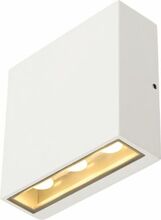 Välisseinavalgusti SLV Big Quad, 8,2 W, 3000 K, IP54, 14 x 14 cm, valge