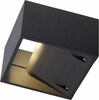 Õue seinavalgusti SLV Logs, 10 W, 3000 K, IP44, antratsiit, 13 x 8 cm