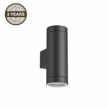 Välisseinavalgusti Domoletti Eldo HR60274, 2xGU10, 7W, IP44, must, 11 x 20 cm