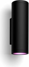 Õue seinavalgusti Philips Hue Appear, 2x8 W, must, IP44