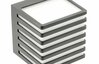 Õue seinavalgusti LED GTV Sirolo, 10W, 1000lm, 4000K, IP54, grafiit, 11 x 11 cm