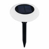 Päikesepaneeliga maasse torgatav valgusti Domoletti Voozy, 0.06 W, IP44, valge/must