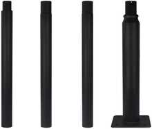 Valgustiposti komplekt Led Line Prime, kokkupandav, 4 m, must
