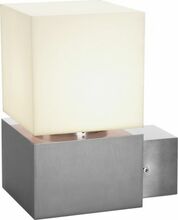 Õue seinavalgusti SLV Square, 20 W, E27, IP44, 13 x 22.5 cm, hõbe