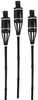 Õue tõrvikute komplekt ArtiCasa Bamboo, 60 cm, 3 tk, must