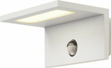 Õue seinavalgusti SLV Sensor WL, 9.8 W, 3000 K, IP44, valge