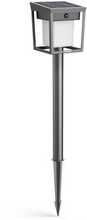 Laetav päikesepatareiga välisvalgusti Philips Blaise, 1,5W, 3000K, IP44, antratsiit