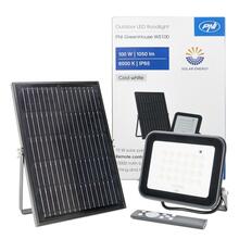 LED prožektor PNI GreenHouse WS100, 100W, päikesepaneeliga, 10000mAh, kaugjuhtimispult