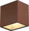 Õue seinavalgusti SLV Sitra Cube, 10 W, IP44, pruun, 11.5 cm x 11 cm