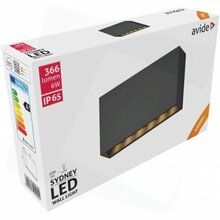 Välisseinalamp Avide Sydney, 6 W, 4000 K, IP65, must