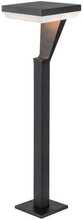 Välistingimustesse paigaldatav LED valgusti Tope SALTA, 12W, 3000 K, IP65, 140 x 140 x 800 mm, antratsiit