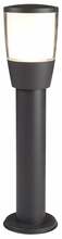 Vabalt seisev välisvalgusti Searchlight Tucson, 0598-450GY, 10W, E27, IP44, must, 11 x 45 cm