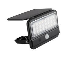Seinalamp Rabalux Flaxton 77040, LED, 7W, 3,7V, IP54, must, päikesepatareiga