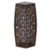 Päikesepaneeliga lamp Patio, 16 x 16 x 48 cm, pruun, polürotang