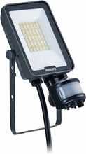 Prožektor Philips Ledinaire Floodlight BVP167, 20 W, 2200-2400 lm, 3000-6500 K, IP65, anduriga, must