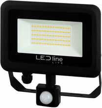 Välisvalgusti LED Line Photon, 100W, 10000lm, IP65, must, liikumisanduriga