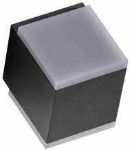 Välisseinalamp AZzardo Arbax, 12 W, LED, IP54, 9 x 10.8 cm, tumehall