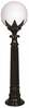 Vabaltseisev välisvalgusti Opviq BSU-68209-BSY-B, 60W, E27, IP65, must, 25 x 95 cm