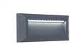 Õue seinavalgusti Lutec Helena, 5191602118, 10W, LED, IP54, antratsiit, 23 x 10.1 cm