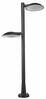 Välisvalgusti Italux Piombino 66950-2/BK-9, 24W, LED, IP44, must, 45.5 x 100 cm