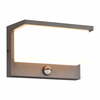 LED välisseinavalgusti Trio Nestos, IP54, 13W, 3000K, 1300lm, liikumisanduriga, antratsiit, 23 x 15 cm